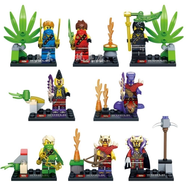 LEGO レゴ風　ニンジャゴー　ミニフィグ8体セット_1