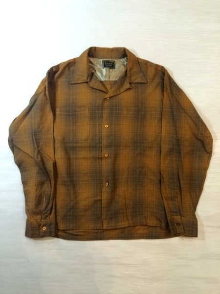 60’SビンテージUSA製CAMPUSギャバシャツ(L)A2021アメカジ長袖