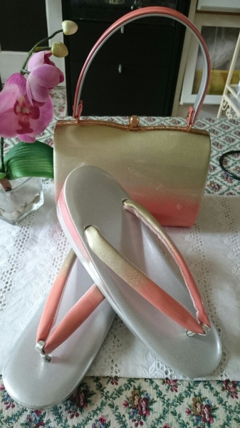 高級草履バックセット　お祝い　結婚式　成人式　美品　箱入り