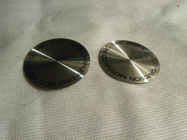 ハーレー　ショベル用キャリパーデカール　２枚１セット　新品