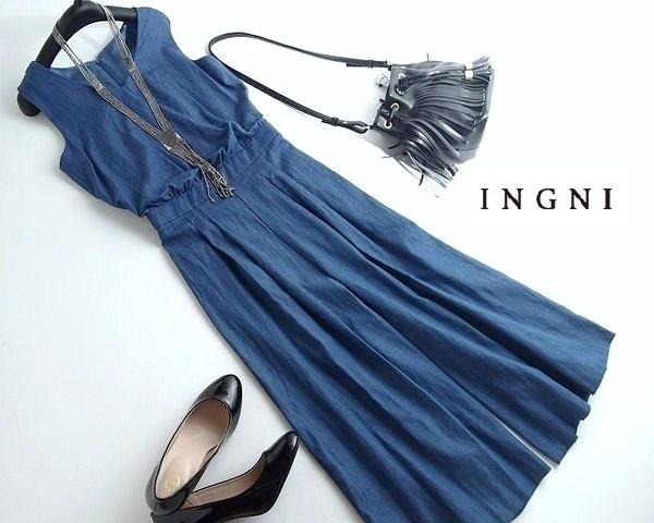 INGNIイング■デニムガウチョオールインワンM