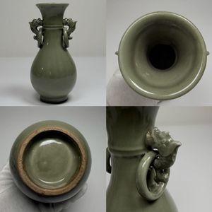 耳付 花入 青磁の値段と価格推移は？｜5件の売買データから耳付 花入