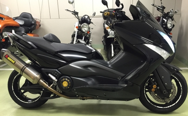 美車TMAX500(T-MAX)3型sj08 カスタム ETC HID フルLED アクラポ(401cc