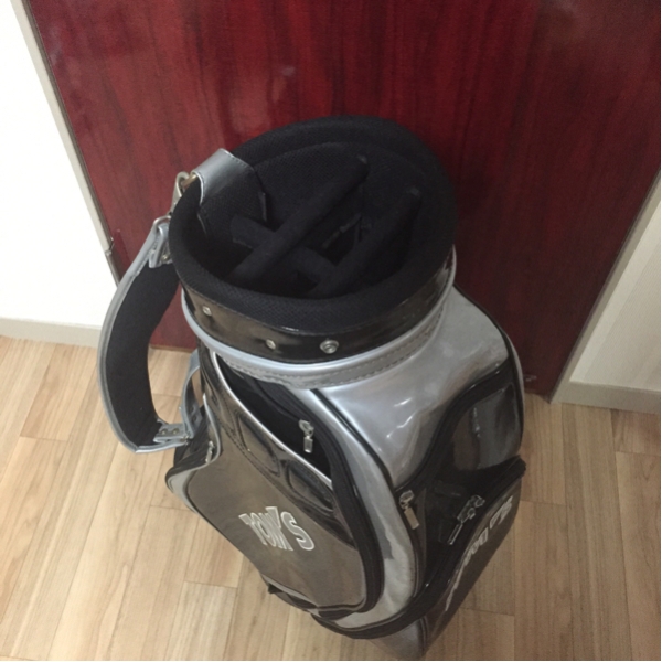 激レア TOYOTA TOM'S エナメル キャディーバッグ 中古美品 収納多数 激