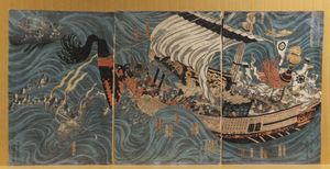 浮世絵 3枚続の値段と価格推移は？｜57件の売買データから浮世絵 3枚続