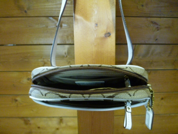 コーチ COACH ウエストポーチ シグネチャー柄 レザー バッグ COACH