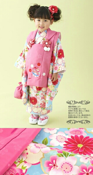 七五三全部揃います！★女の子3才★ピンク被布★小町ブランド