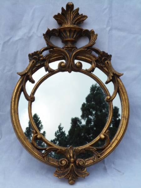 ■豪華アンティーク調 壁掛け 鏡 未使用品 定価6000 ＫＫ49