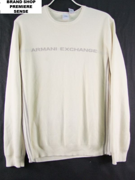 新品 タグ付 アルマーニ エクスチェンジ 長袖 ニット L▽