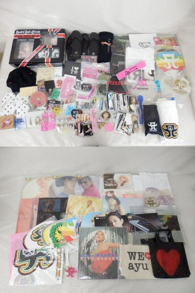 □処分 浜崎あゆみ 豪華BOXセット，ライトうちわ，帽子 他[梱0.5]