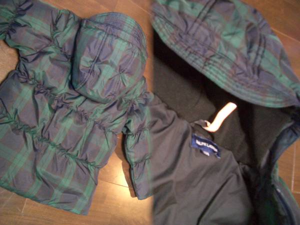 美品ラルフローレン130ダウンジャケット男女兼用ジャンパー