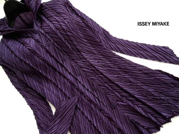ISSEY MIYAKE イッセイ ミヤケ/斜めプリーツ加工 チュニック