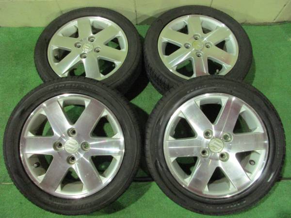大阪発☆スズキ純正 ワゴンＲ等 165/55R14×4.5J 100 54売切4本