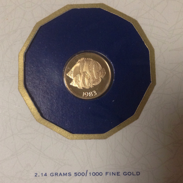 1983年度 パナマ共和国 20バルボア 金貨 1983年度 パナマ共和国 20バルボア 金貨