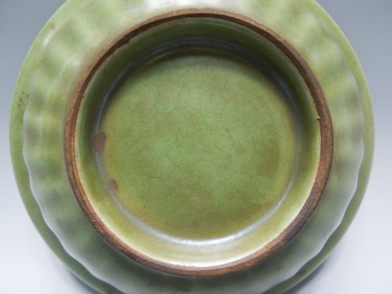 多寶屋】t301◇宋時代 龍泉窯 青磁 蓮卉紋双魚皿 極品 【公式通販】