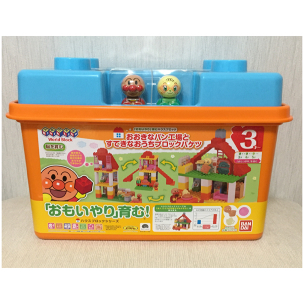定番人気，新品 アンパンマン おおきなパン工場 ブロックバケツ(ブロック)｜売買されたオークション情報、yahooの商品情報をアーカイブ公開 - オークファン ブロック