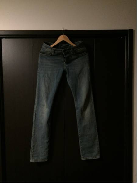 saint laurent サンローランパリ 加工デニム クラッシュ 美品