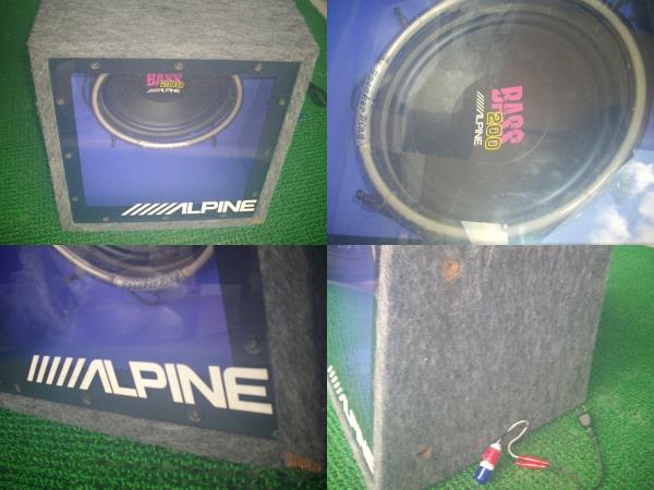 ALPINE （ウーファーボックス付）アルパイン bass 200中古(ウーハー