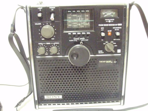 SONY ICF-5800 FM/AM 5バンドレシーバー動作確認済 昭和レトロ SONY