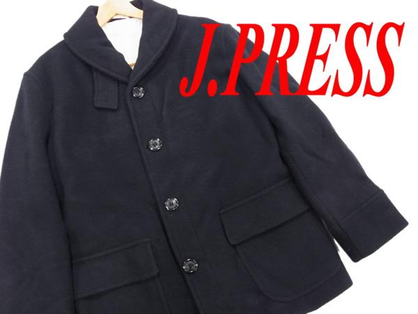 定価7.4万↑▼JプレスJ.PRESS イカリ釦 ハーフコート ジャケット