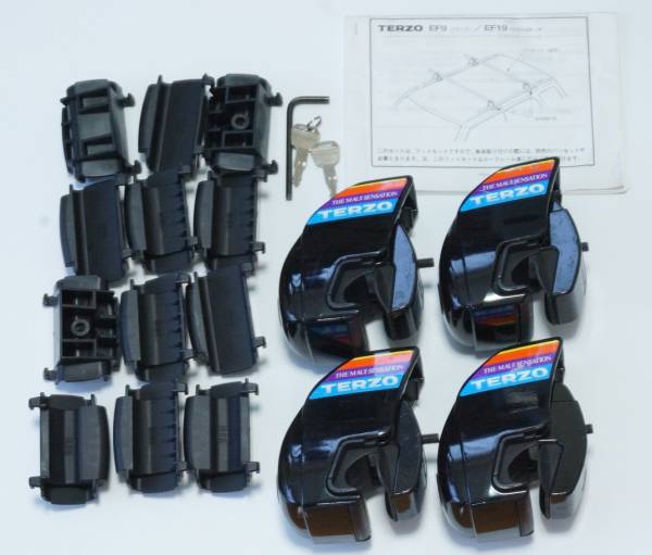 ★中古TERZOスケーキャリア ルーフレール専用フットセット　EF9