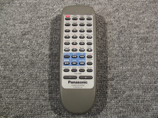 整備品】Panasonic MDコンポ SC-PM37MD (SA-PM37MD)用リモコン