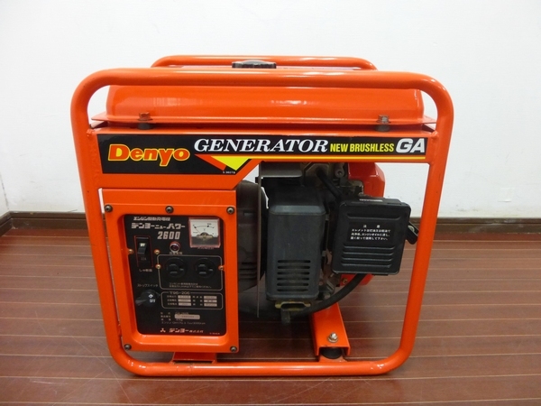 ◇中古品 デンヨー GA-2605 小型ガソリンエンジン発電機 50Hz