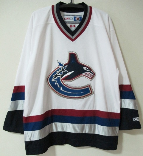 カナダ製　NHLバンクーバーカナックス　プレミアジャージ　L