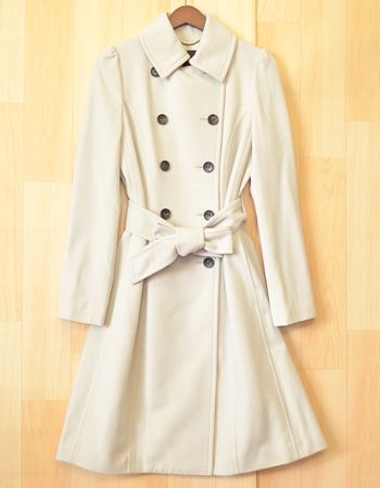美品 アンタイトル タグ付きウールトレンチコート2★TL048
