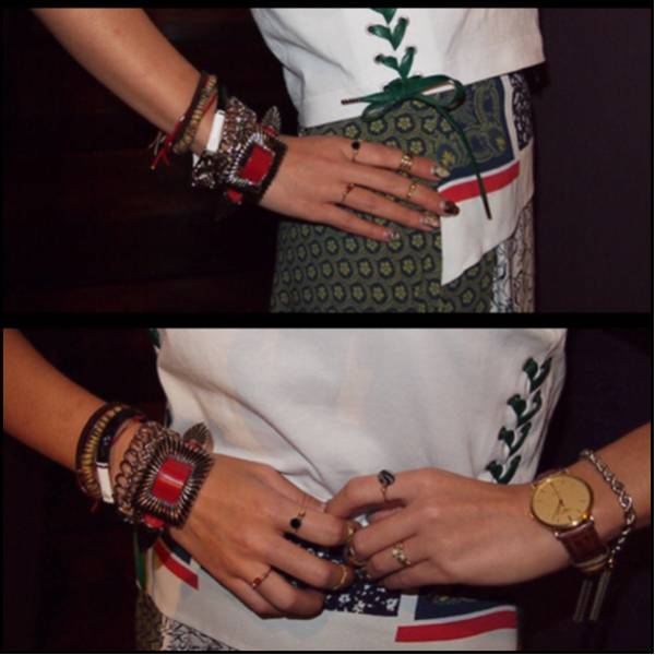 TOGA メタル レザーブレスレット / viliris pulla HYKE 新同