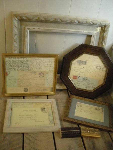 即！ゴールド*アンティーク調*額縁*洋書の雰囲気*５個*