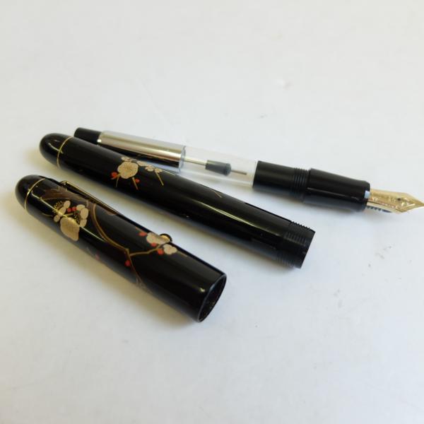 PILOT パイロット 万年筆 ペン先 K14 國光會 国光会 研出平 蒔絵 双鶴