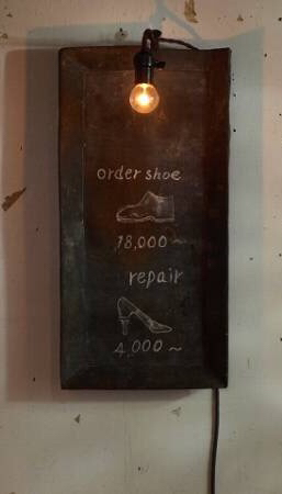 トタンストーブ台 看板 黒板 古道具 レトロ 錆び 店舗什器
