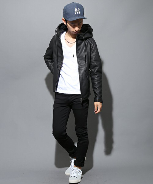 美品 studious ラムレザーフードブルゾン サイズ0