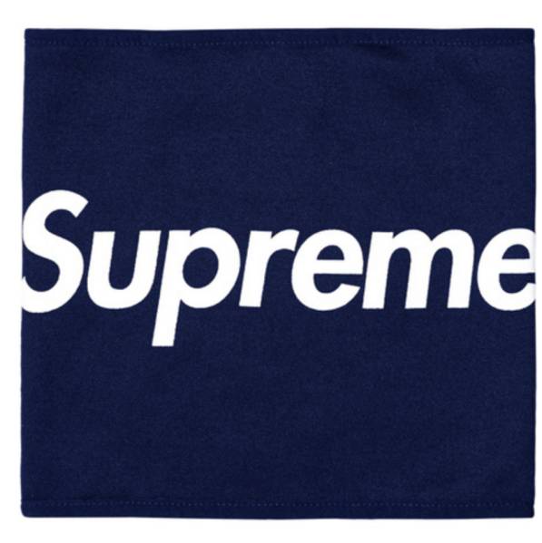 送料無料 新品 FW15 Supreme Fleece Neck Gaiter NAVY ネイビー