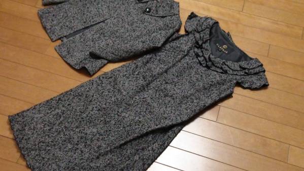 クレイサス★上品 ツイード ワンピース スーツ カメリア 38 9 M