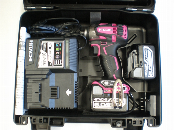 ■日立 14.4V インパクトドライバー WH14DDL2(2LYPK)(R) ★6.0Ah