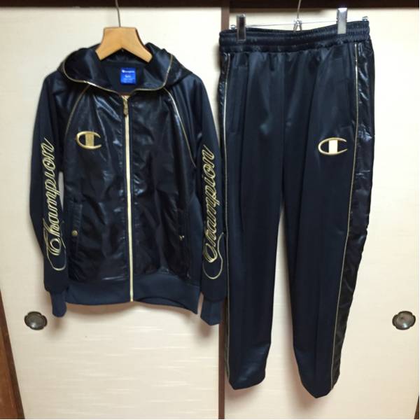 新品 チャンピオン ジャージ上下セット CW1400 CW1450 K サイズM