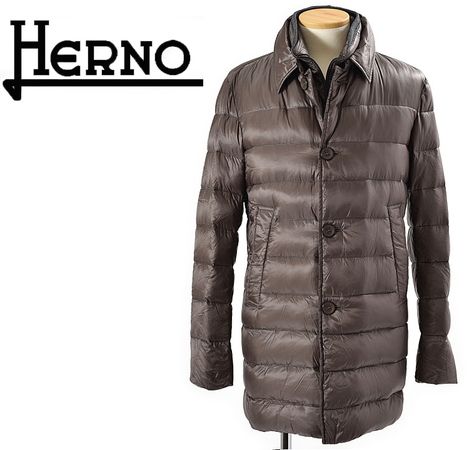 HERNO ヘルノ 二重衿スリムタイプダウンコート(ジャンパー、ブルゾン)|売買されたオークション情報、yahooの商品情報をアーカイブ公開 ...
