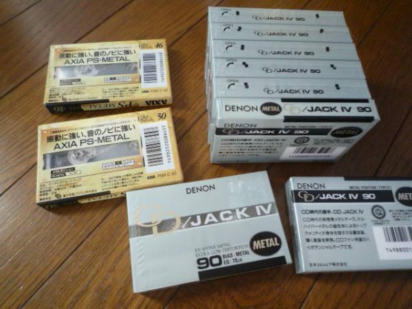 DENON デノン JACK Ⅳ　90分 ８本 AXIA　2本　メタルテープ