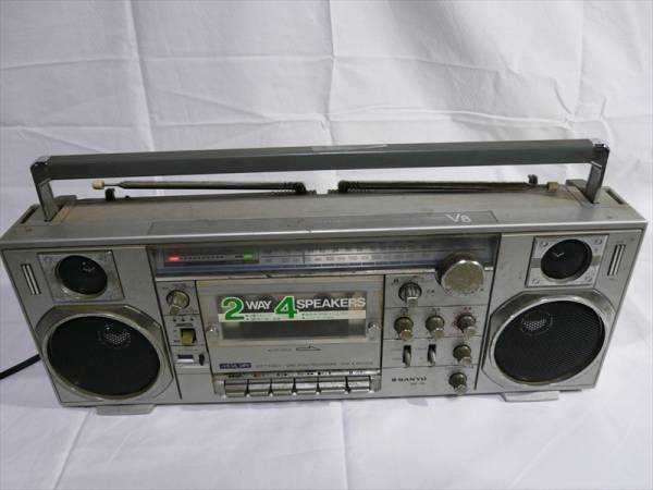SANYO 三洋 ラジカセ MR-V8 中古ジャンク品 カセットデッキ 家電、AV