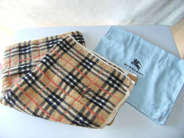 バーバリー バスタオル フェイスタオル 未使用品　2枚SET　箱無