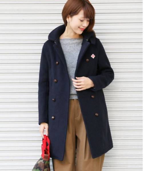 【美品】DANTON×DOORS　別注WOOL MOSSERダブルコート URBAN RESEARCH DANTON MOSSER ダントン MOSSERダブルコート⁄38⁄ウール