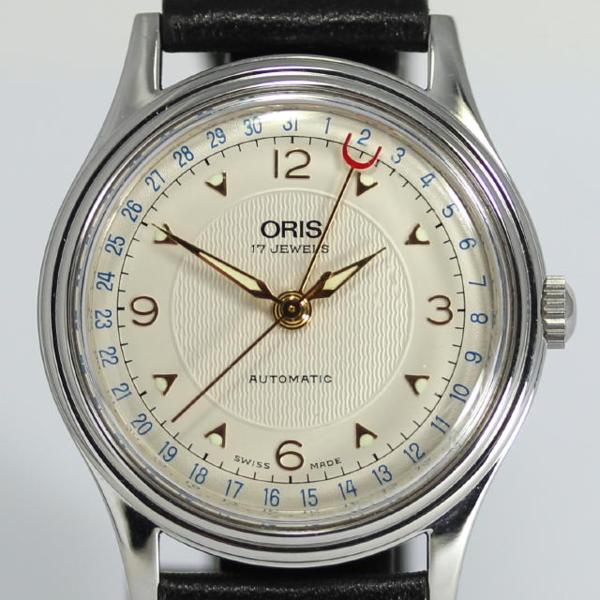【オリス】ポインターデイト 7403-40B Cal.574 自動巻 メンズ☆