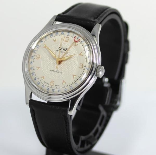 【オリス】ポインターデイト 7403-40B Cal.574 自動巻 メンズ☆
