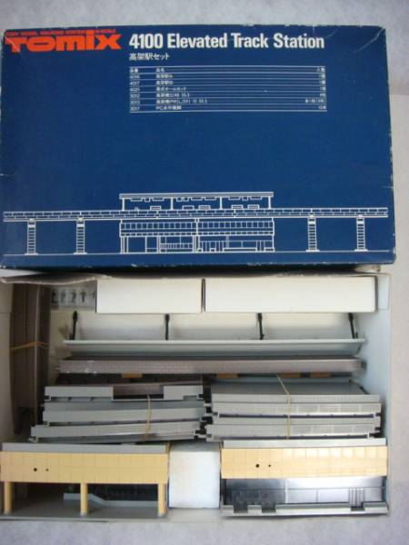 TOMIX 4100 高架駅セット 3602鉄道員人形付き ジャンク品　