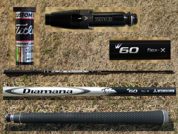 希少！！タイトリスト純正スリーブ装着シャフト ディアマナW 60X