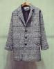 qw160美品メンズ紳士チェック柄スプリングコートXL