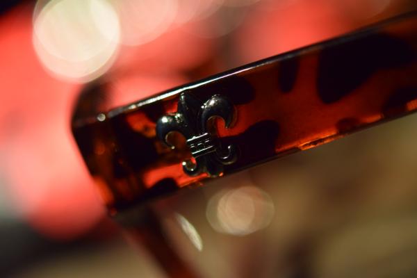 国産クロムハーツTYPE職人装飾仕上ウェリントンタイプ伊達メガネ