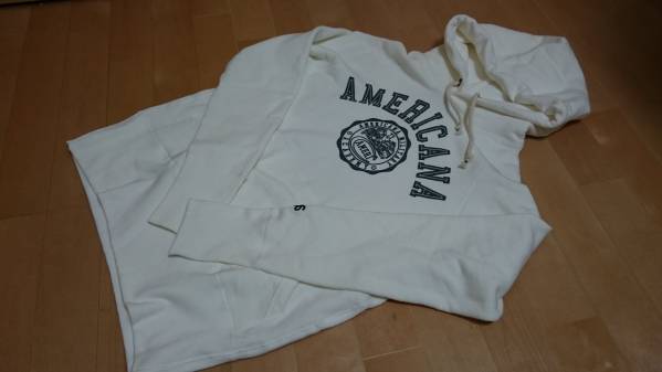 美品☆AMERICANAアメリカーナ パーカー白 ホワイト Americana